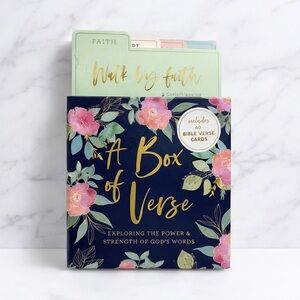 Eccolo "A Box of Verse" Scripture 60 Bible Verse Cards Faith Hope Love Gift
